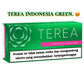 Terea Indonesia Green packaging with text on a white background